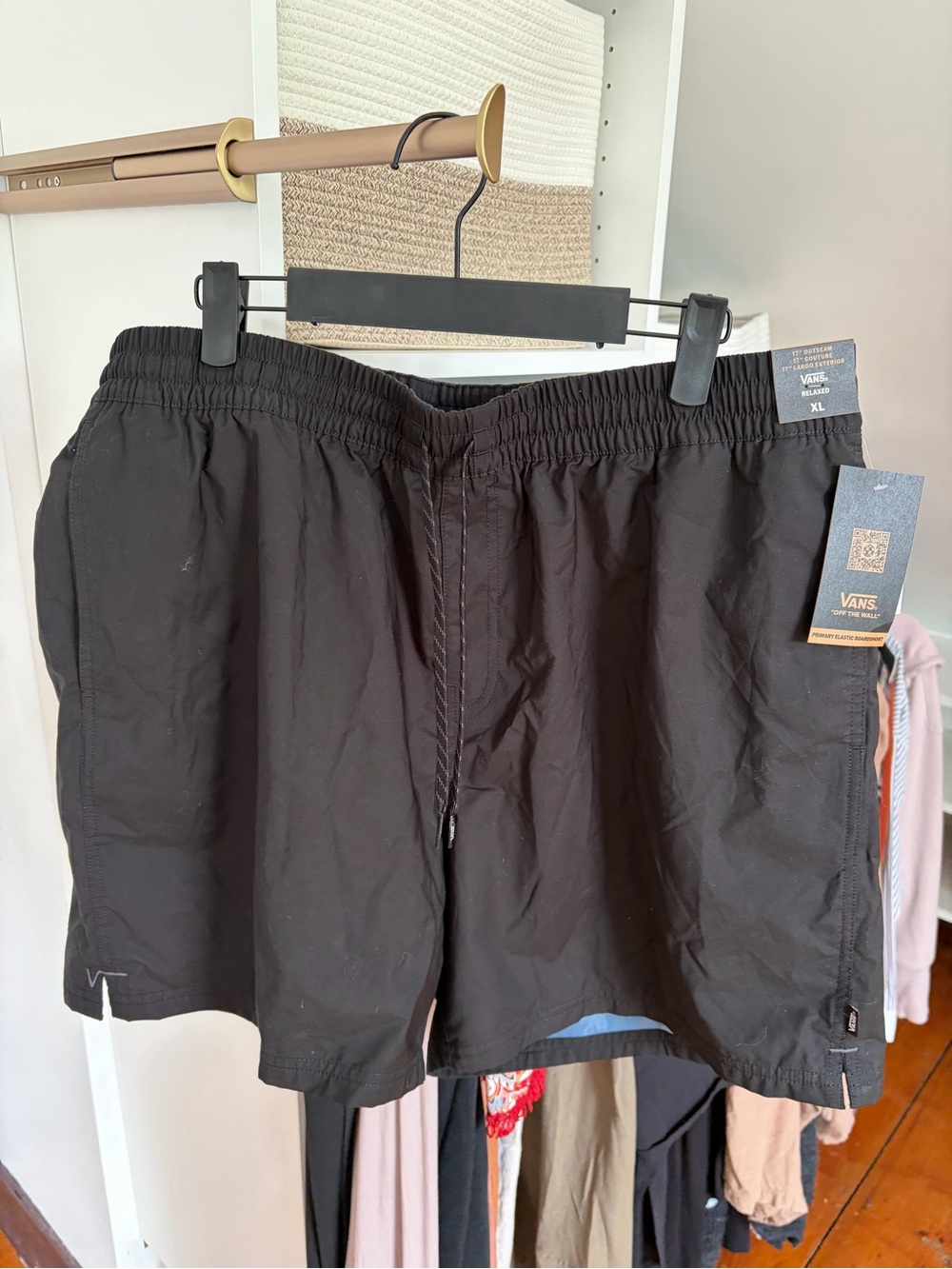 Vans Black Elastic Waist Boardshorts